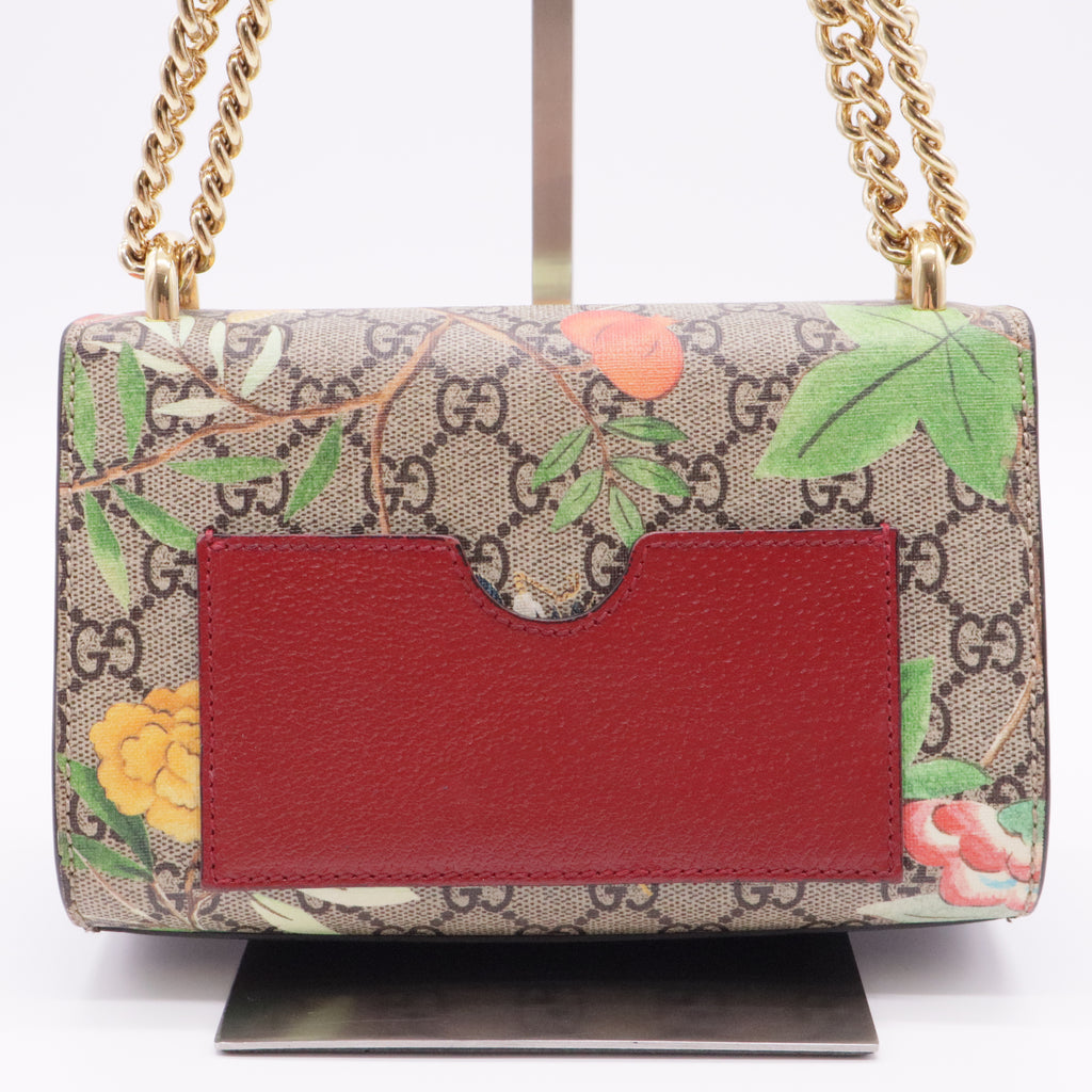 Padlock Shoulder Bag Tian Print GG Coated Canvas Small