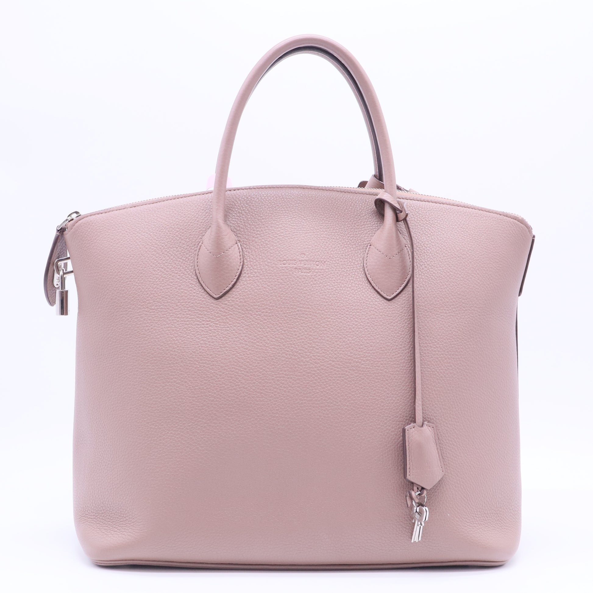 Limited Edition Framboise Chevre Leather Haute Maroquinerie Lockit Bag LDJ2830  Twins