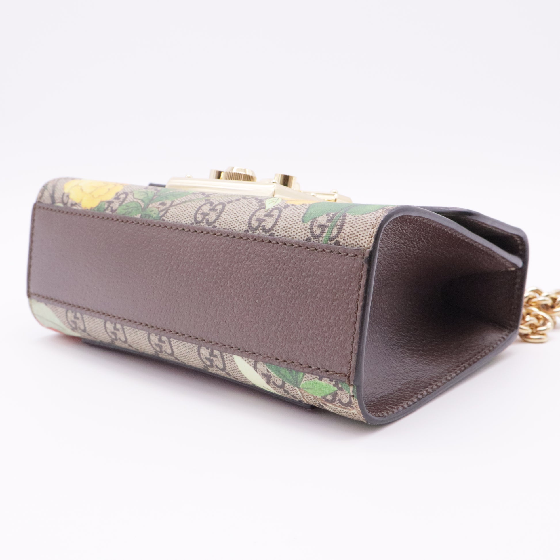 Padlock Shoulder Bag Tian Print GG Coated Canvas Small