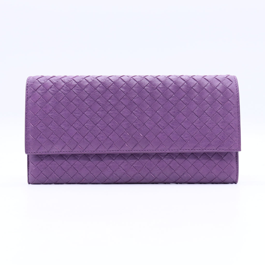 Flap Clutch Intrecciato Nappa Twins W20764