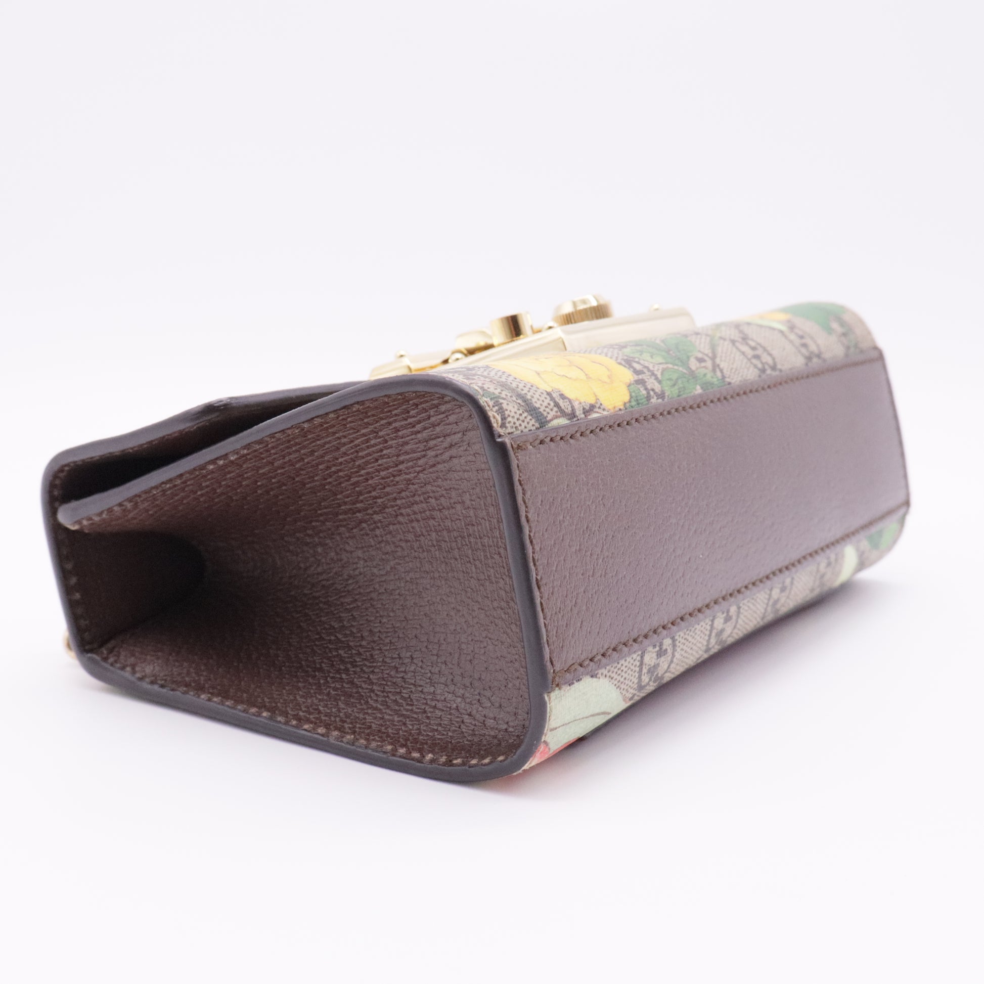 Padlock Shoulder Bag Tian Print GG Coated Canvas Small