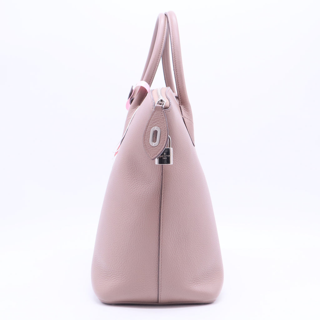Limited Edition Framboise Chevre Leather Haute Maroquinerie Lockit Bag LDJ2830  Twins