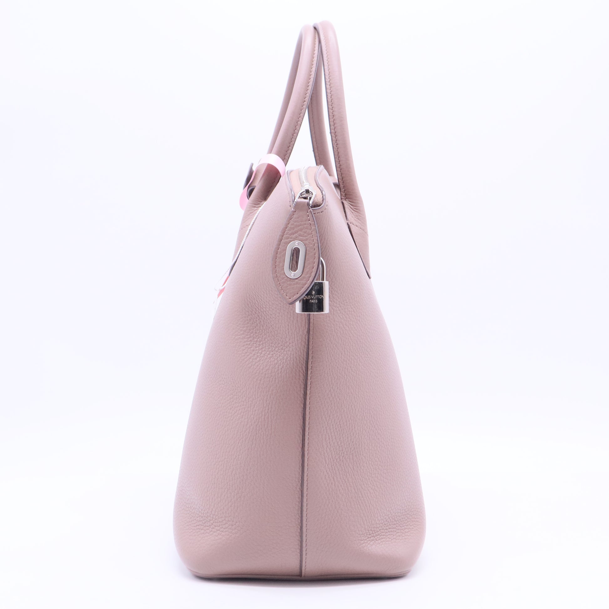 Limited Edition Framboise Chevre Leather Haute Maroquinerie Lockit Bag LDJ2830  Twins