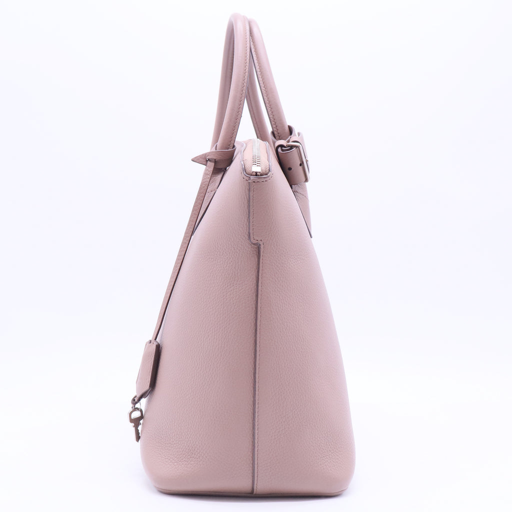 Limited Edition Framboise Chevre Leather Haute Maroquinerie Lockit Bag LDJ2830  Twins