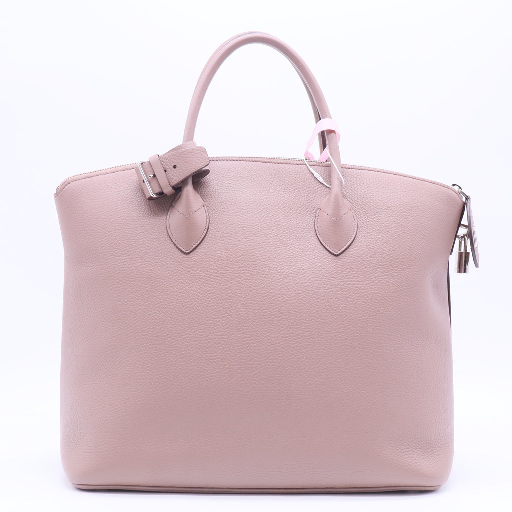 Limited Edition Framboise Chevre Leather Haute Maroquinerie Lockit Bag LDJ2830  Twins
