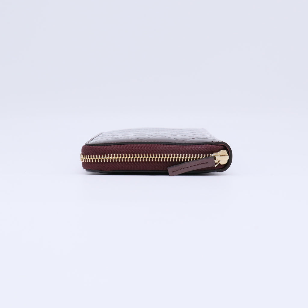 Gucci Patent Guccissima Zip Around Wallet W21805