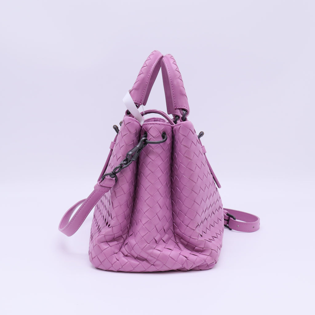 Bottega Veneta Intrecciato Roma 2WAY Leather Handbag B22567