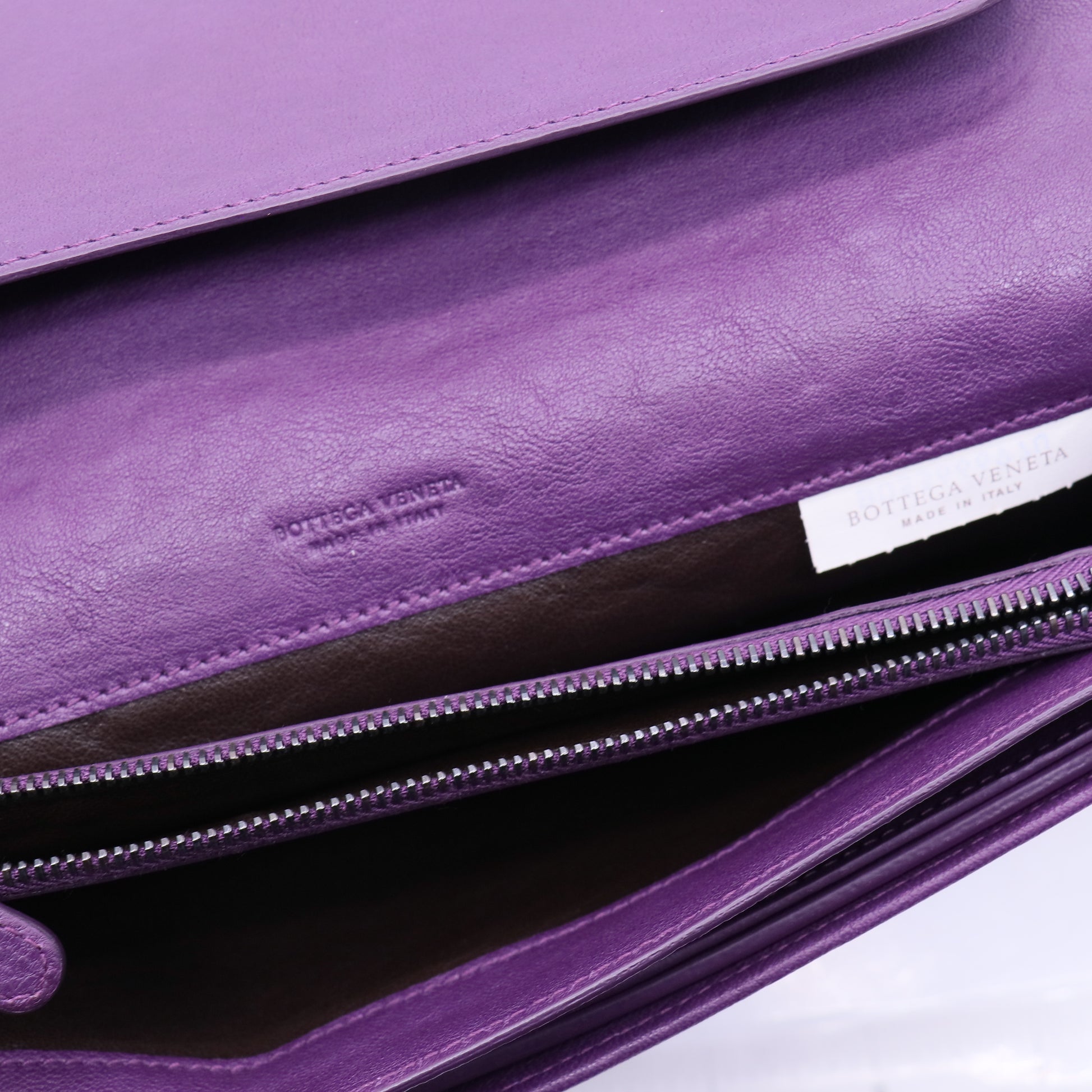 Flap Clutch Intrecciato Nappa Twins W20764