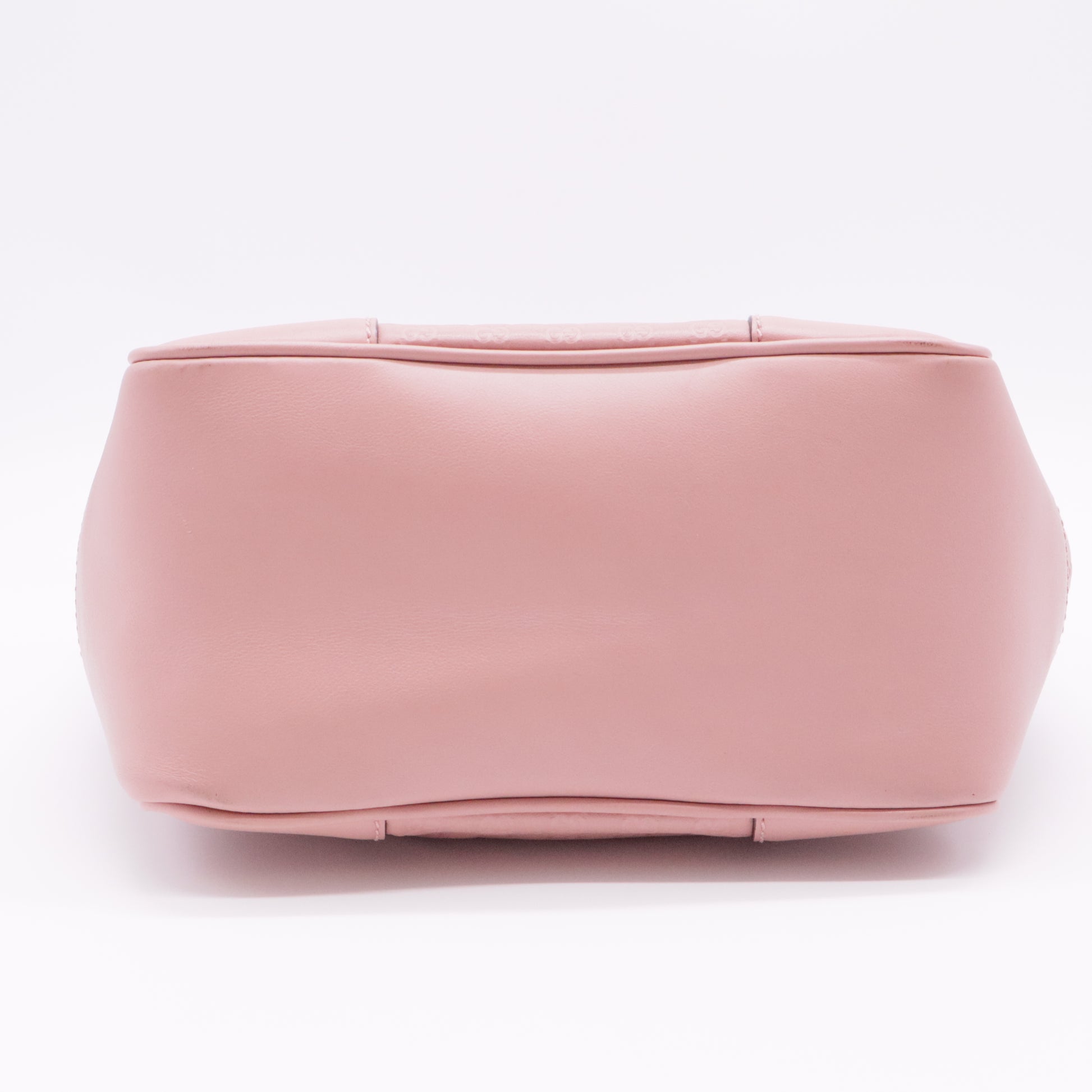 Pink Micro Guccissima Leather Bree Small Top Handle Tote Bag