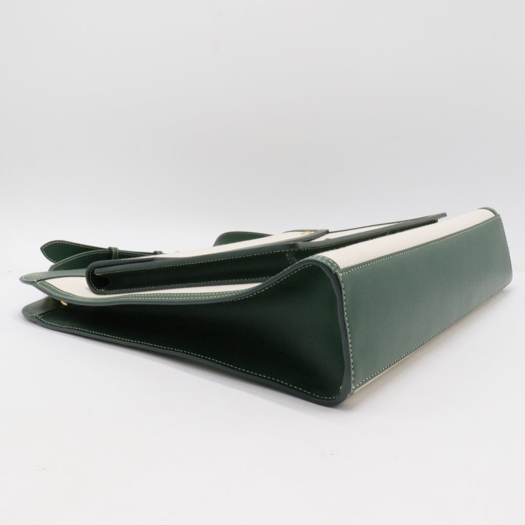 Logo Pocket Tote Canvas with Leather Mini