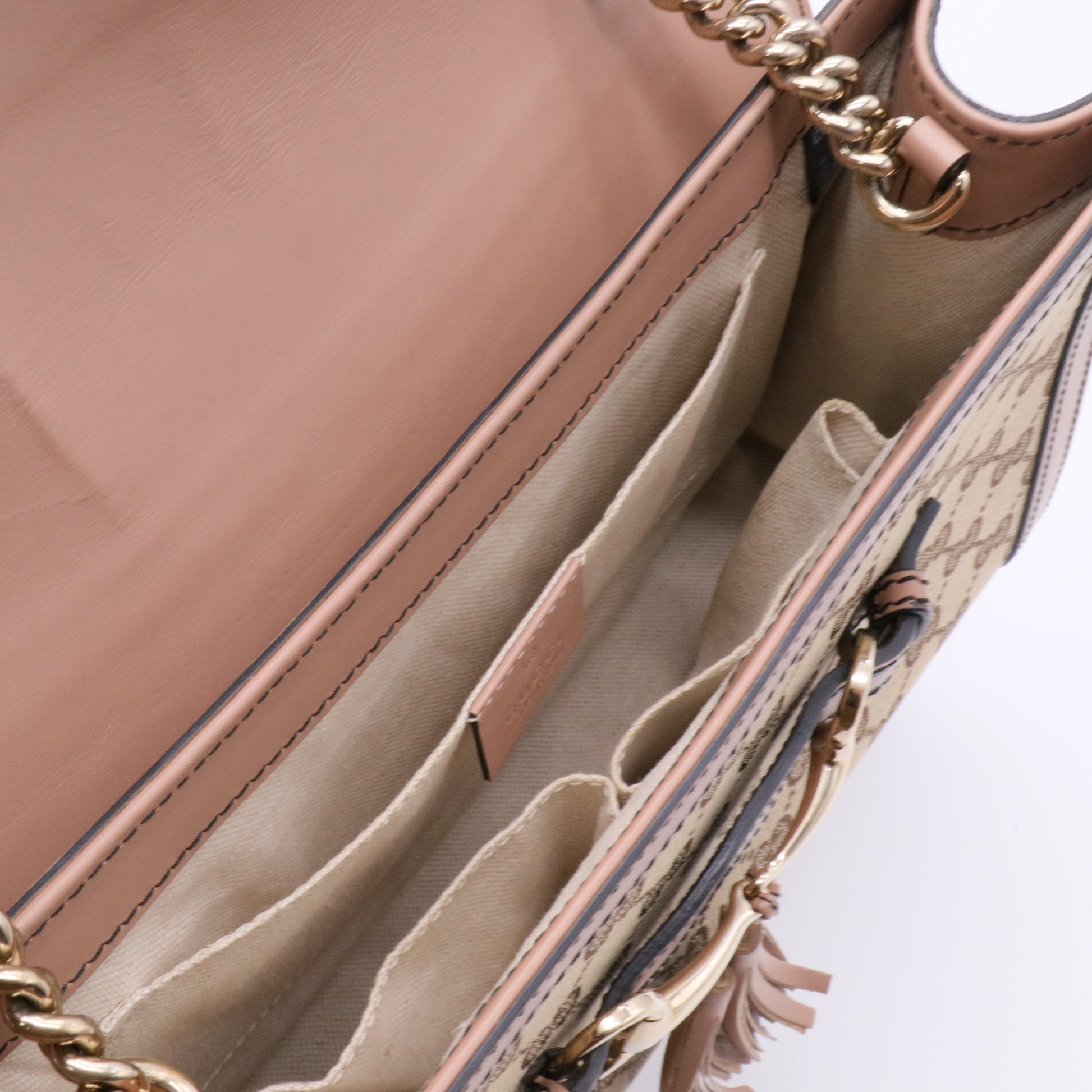 Emily Chain Flap Bag GG Canvas Medium