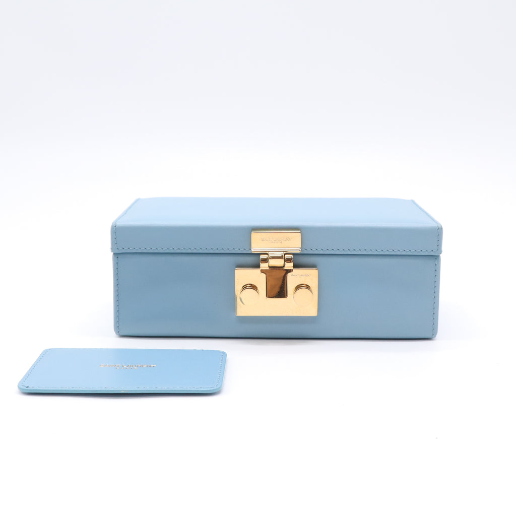 Saint Laurent Micro Mellettes Leather Box Clutch B23615