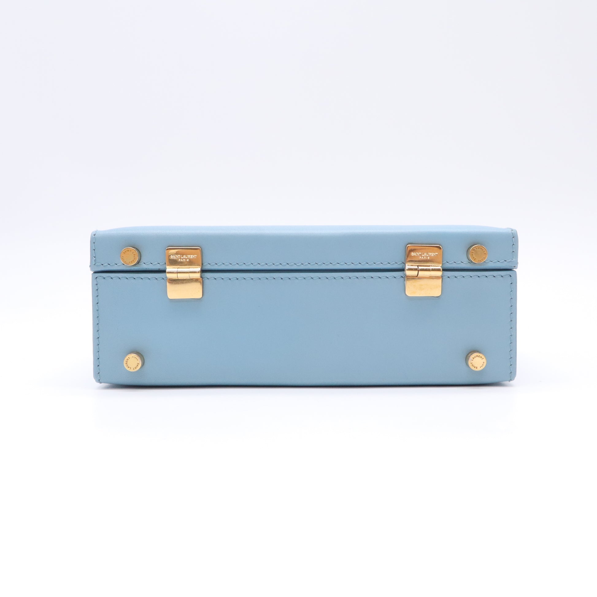 Saint Laurent Micro Mellettes Leather Box Clutch B23615