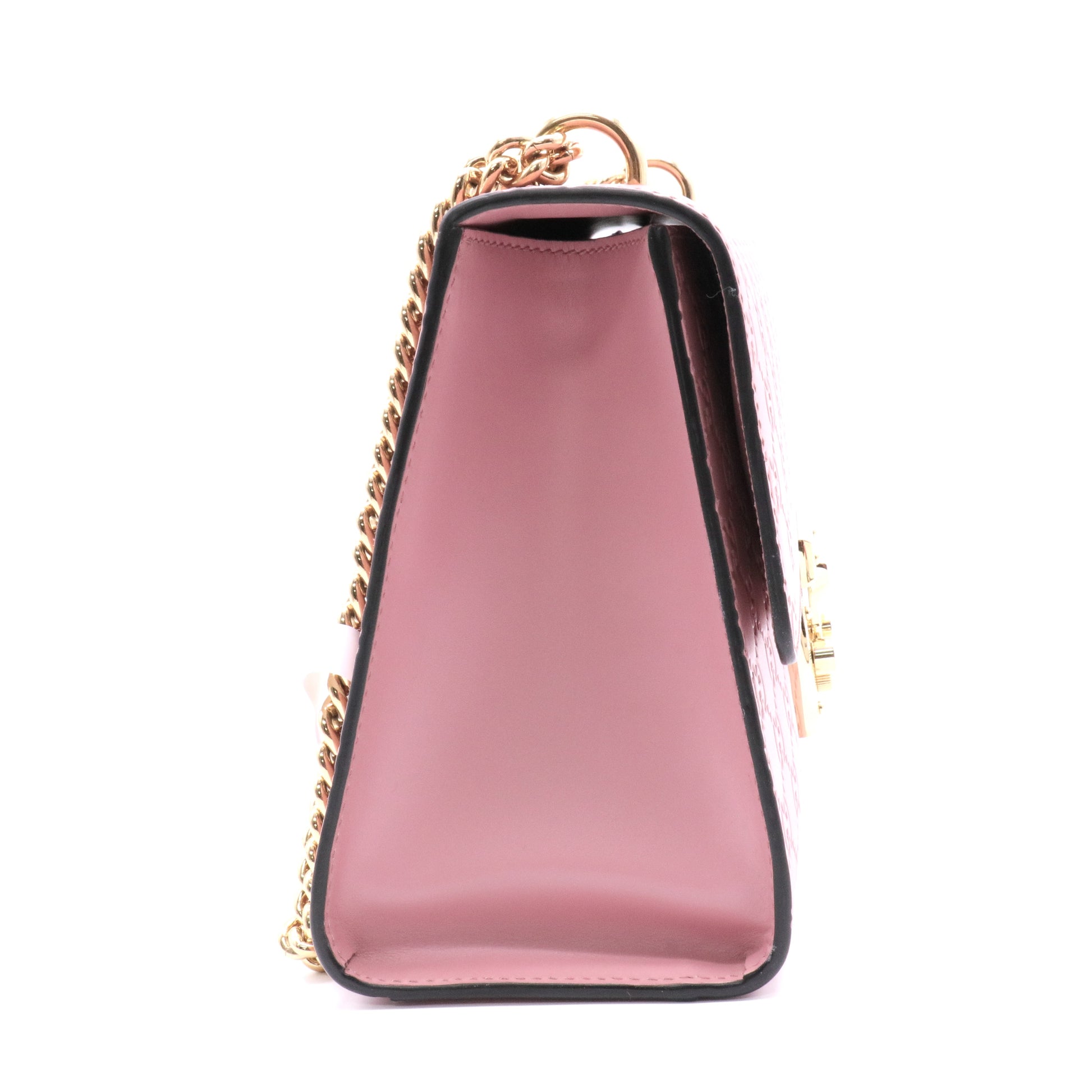 Pink Guccissima Leather Padlock Medium Shoulder Bag