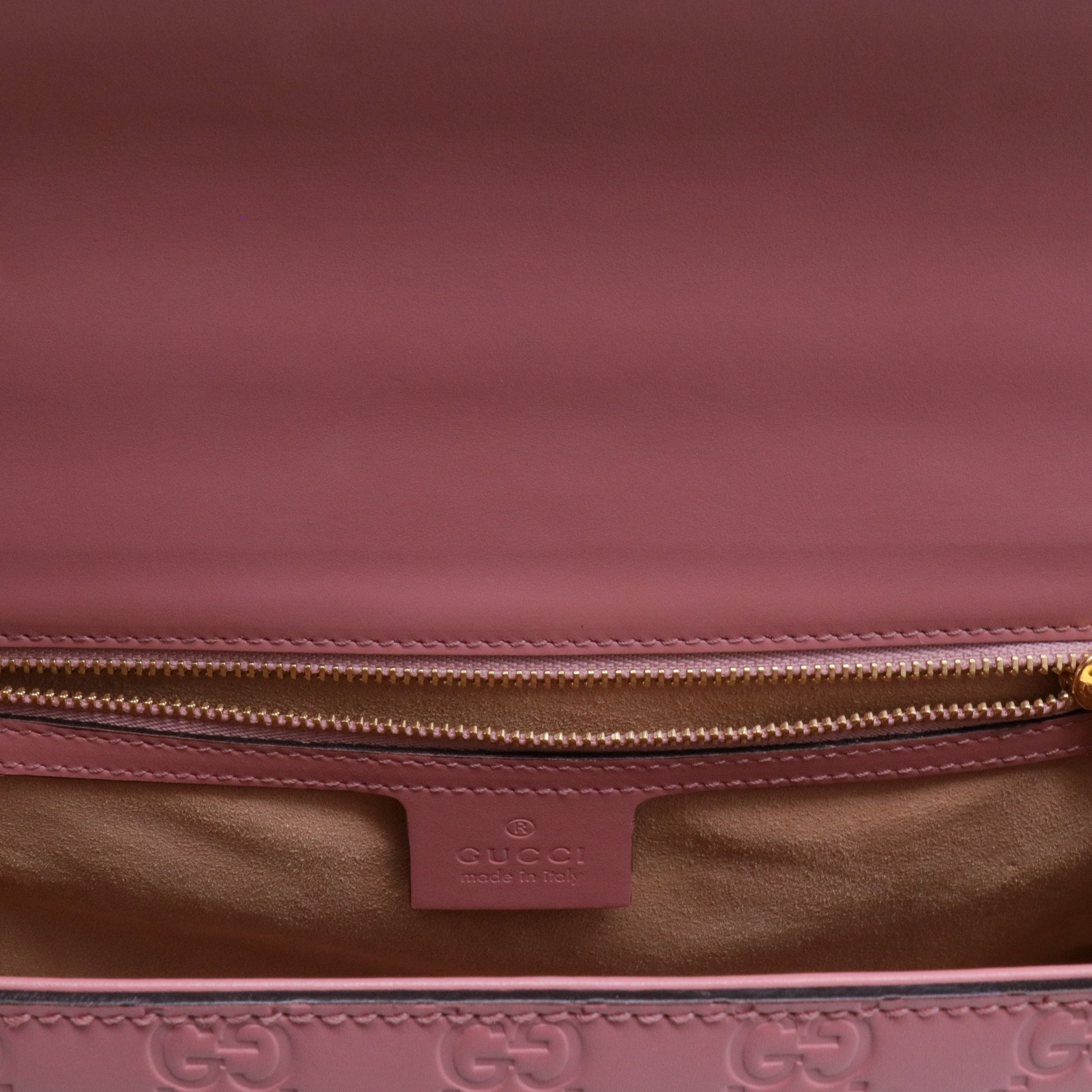 Pink Guccissima Leather Padlock Medium Shoulder Bag