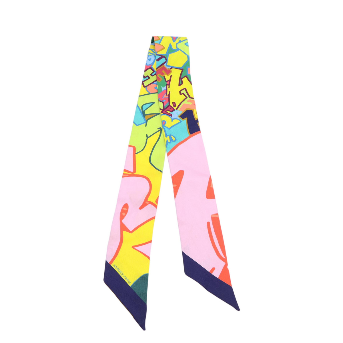 Hermès Graff Graffiti Twilly Scarf W23217