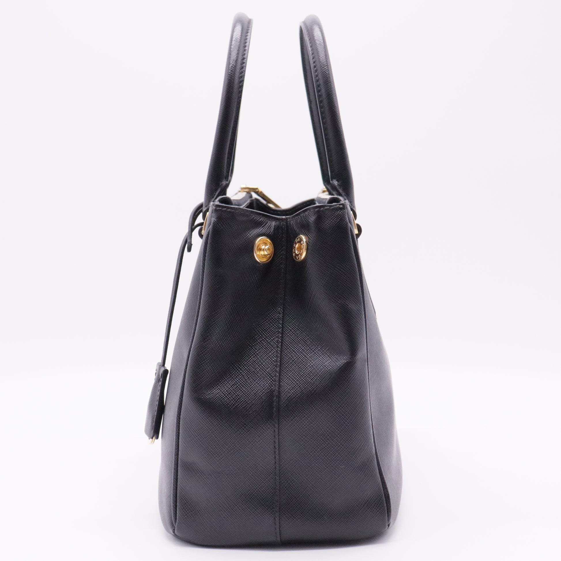 Black Saffiano Lux Galleria Handbag
