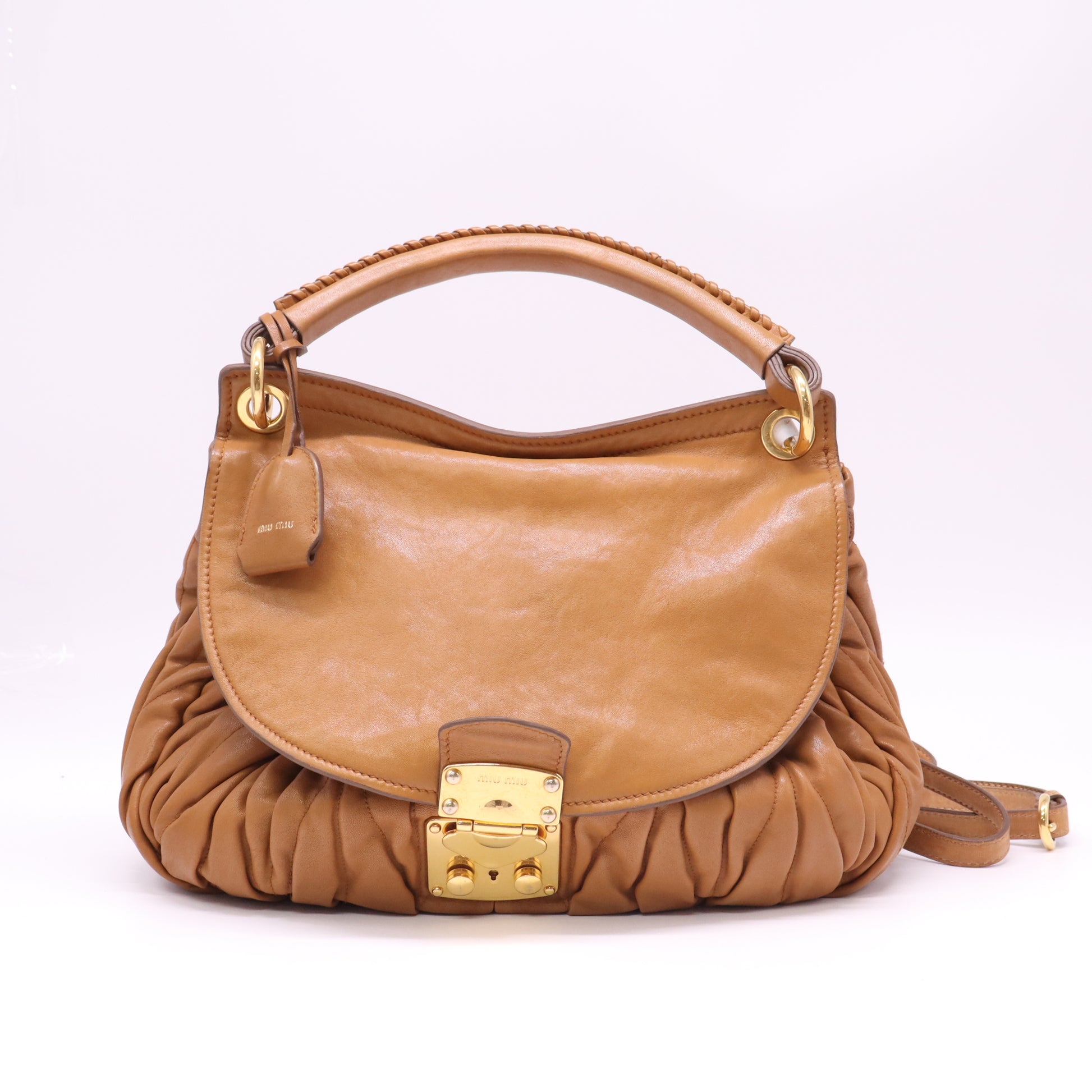 Miu Miu Matelassé 2-Way Top Handle Shoulder Bag B22252