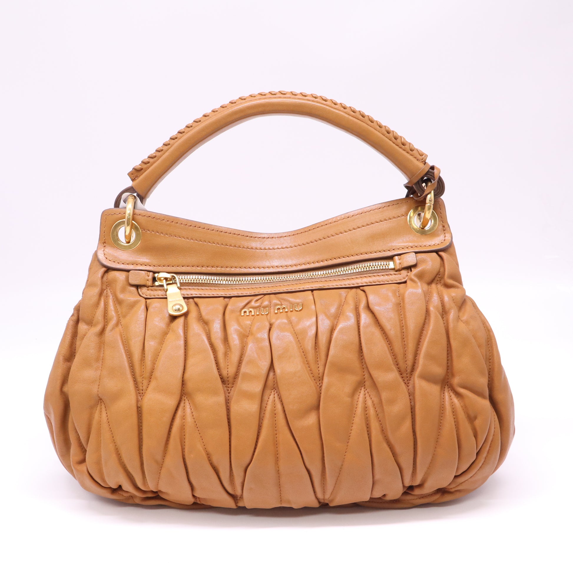 Miu Miu Matelassé 2-Way Top Handle Shoulder Bag B22252