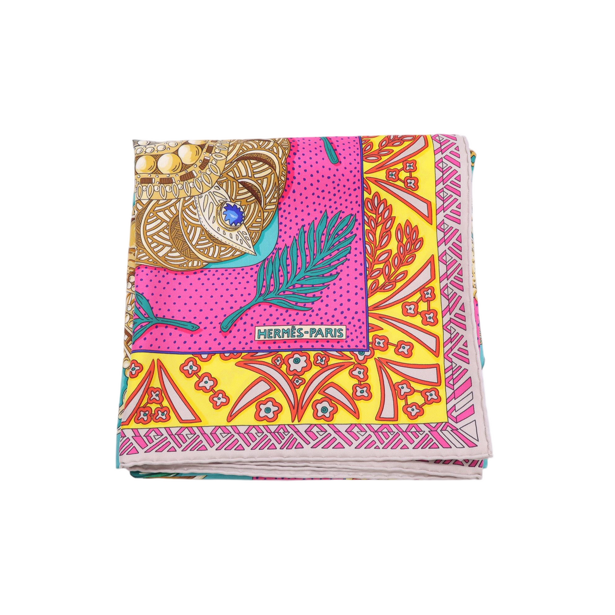Hermes Scarf "Reine de Palmyre" by Annie Faivre 90cm Silk W23213