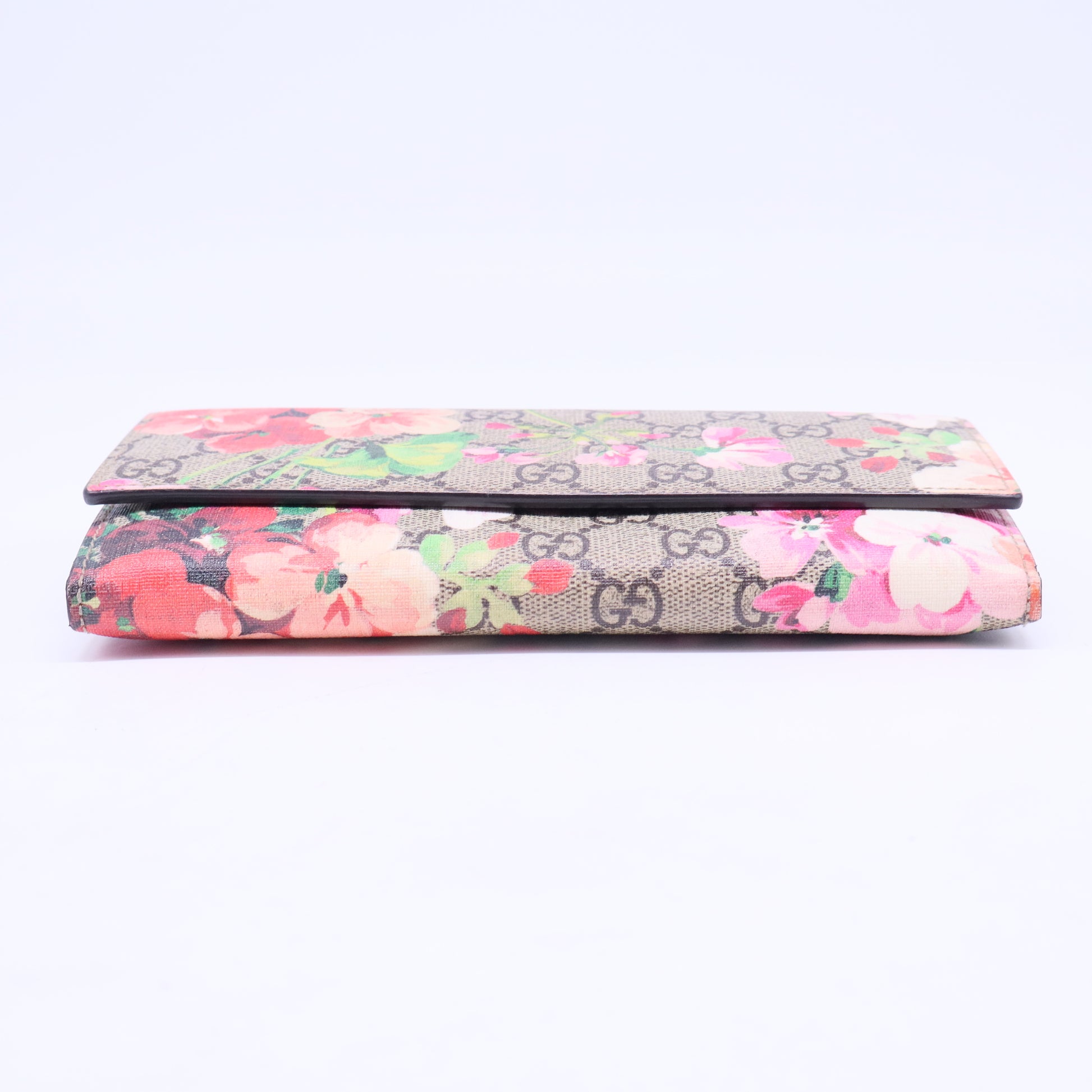 Continental Wallet Blooms Print GG Coated Canvas W20424