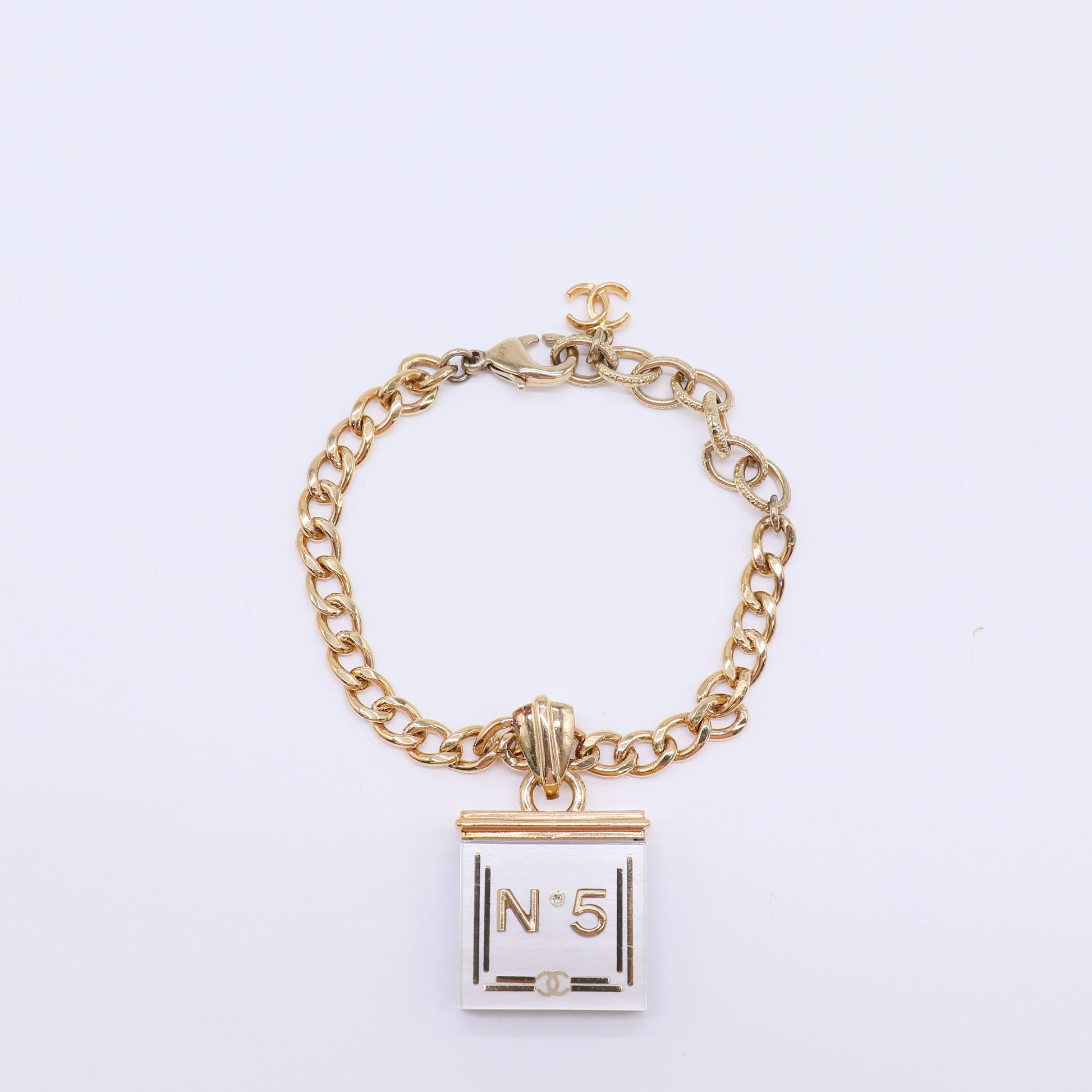 Chanel No.5 Perfume Bottle Charm Bracelet W21778