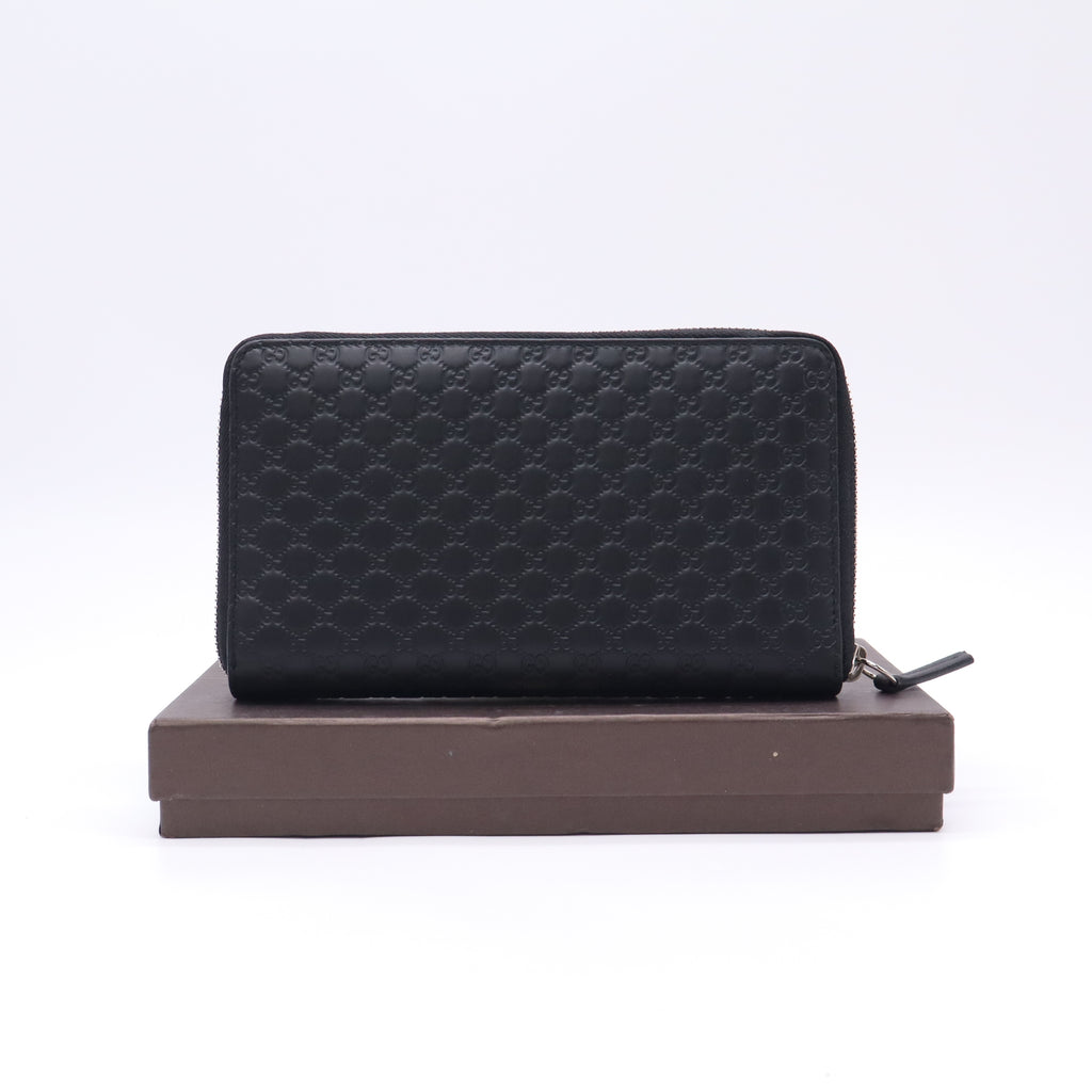 Micro Guccissima Leather Long Zippy Organizer Wallet W22811