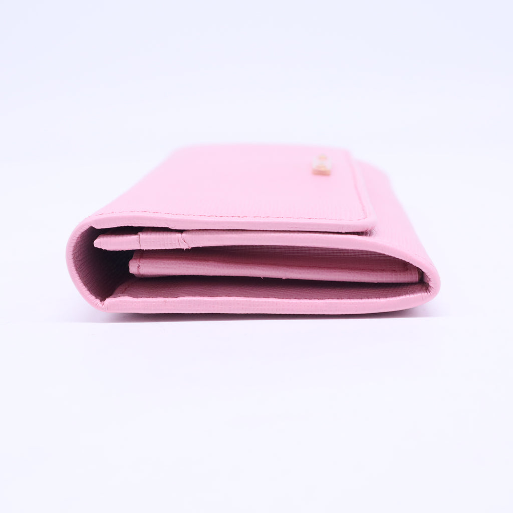 Magenta Leather Crayons Continental Wallet W20432