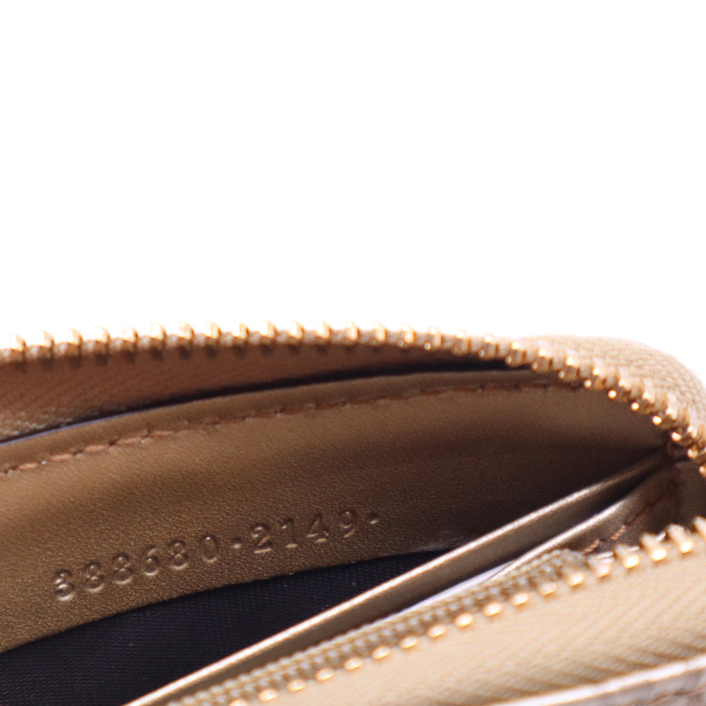 Gucci Microguccissima Bow Zip Around Wallet W21029