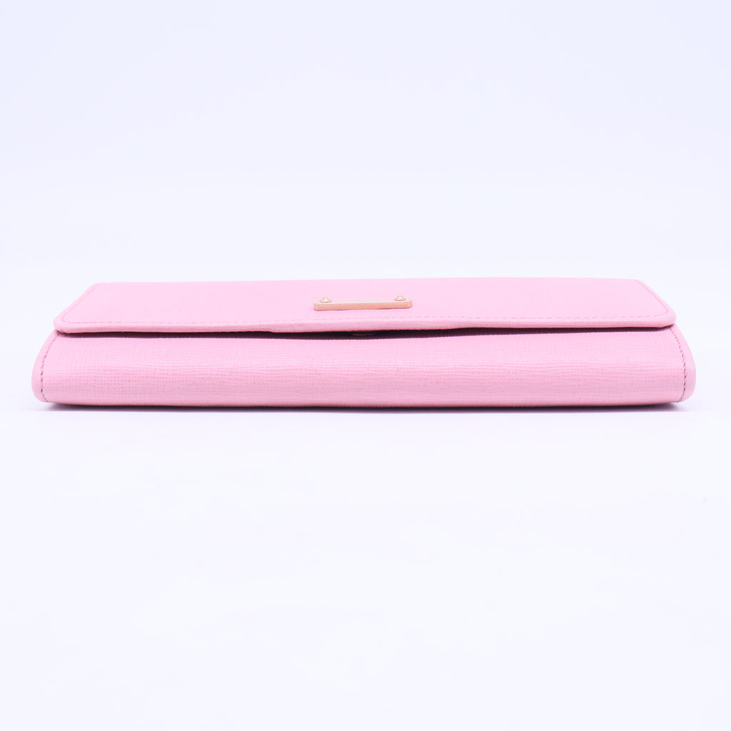 Magenta Leather Crayons Continental Wallet W20432