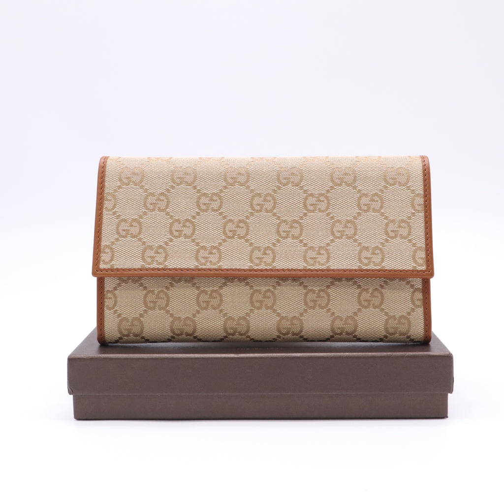 Gucci GG Canvas Continental Long Wallet W22813