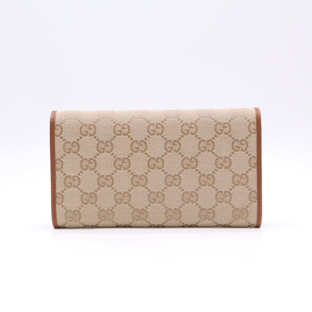 Gucci GG Canvas Continental Long Wallet W22813