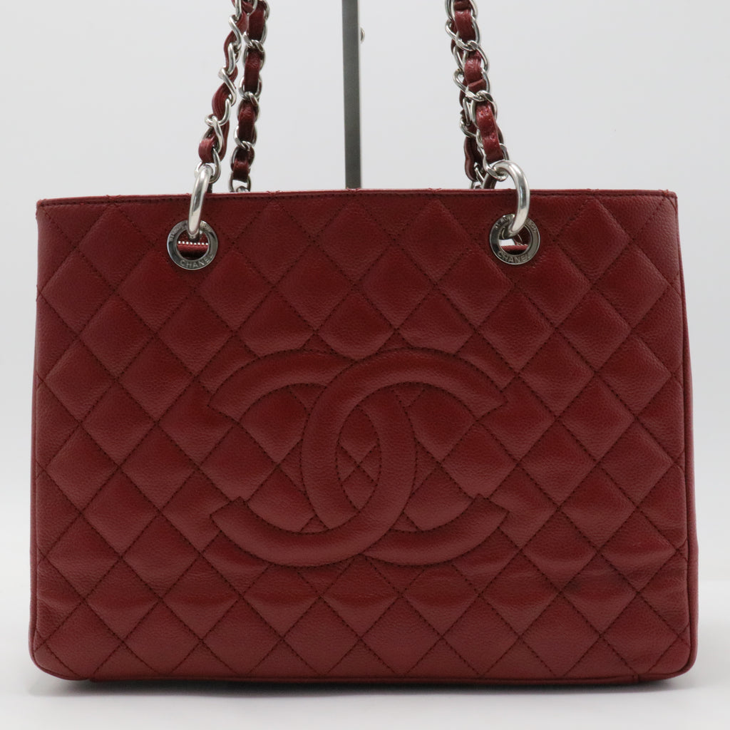Grand Shopping Tote Quilted Caviar