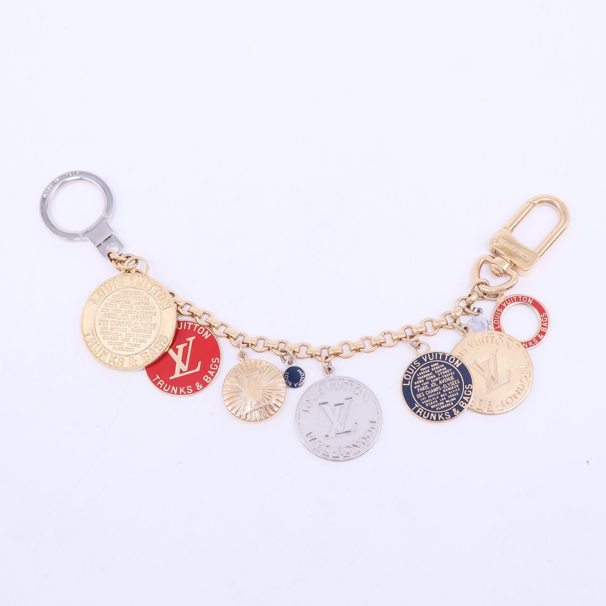 Trunks And Bags Enamel Gold Tone Bag Charm W20437