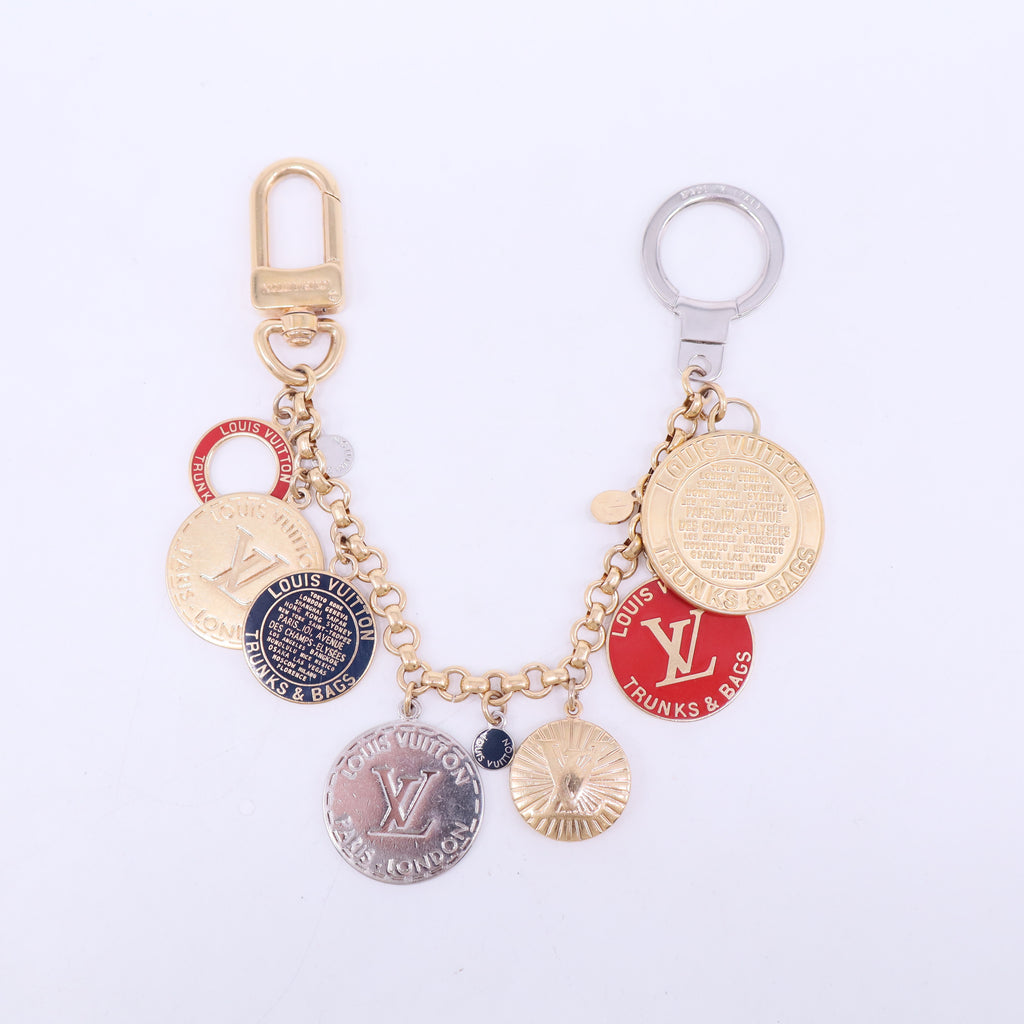 Trunks And Bags Enamel Gold Tone Bag Charm W20437