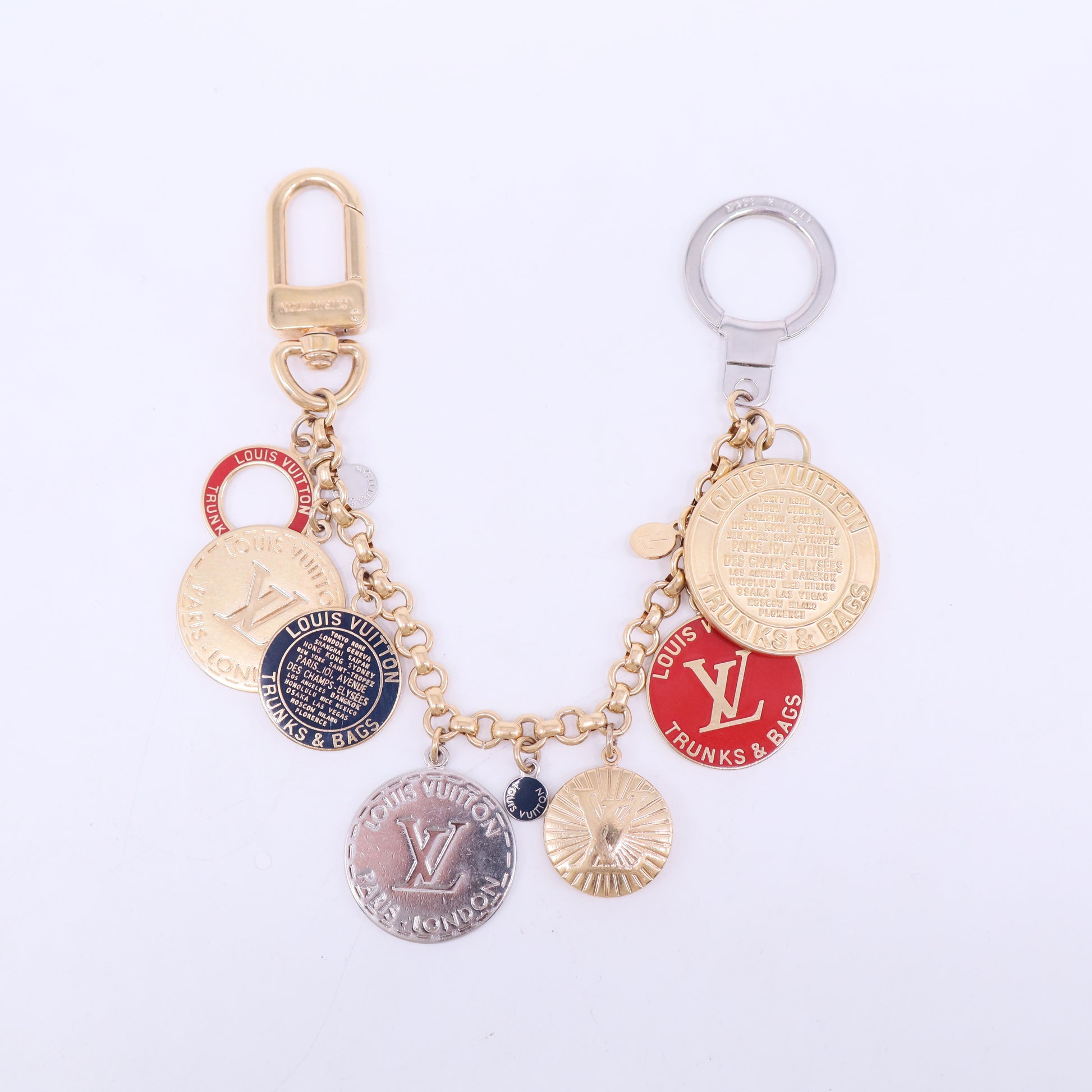 Trunks And Bags Enamel Gold Tone Bag Charm W20437