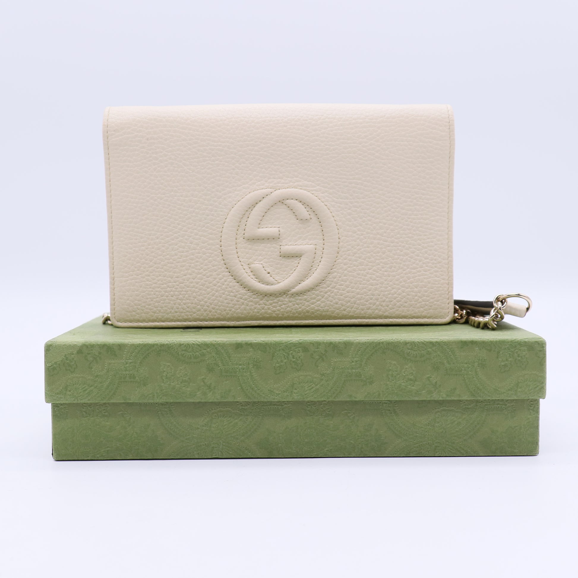 Soho Wallet on Chain Leather Twins W20650