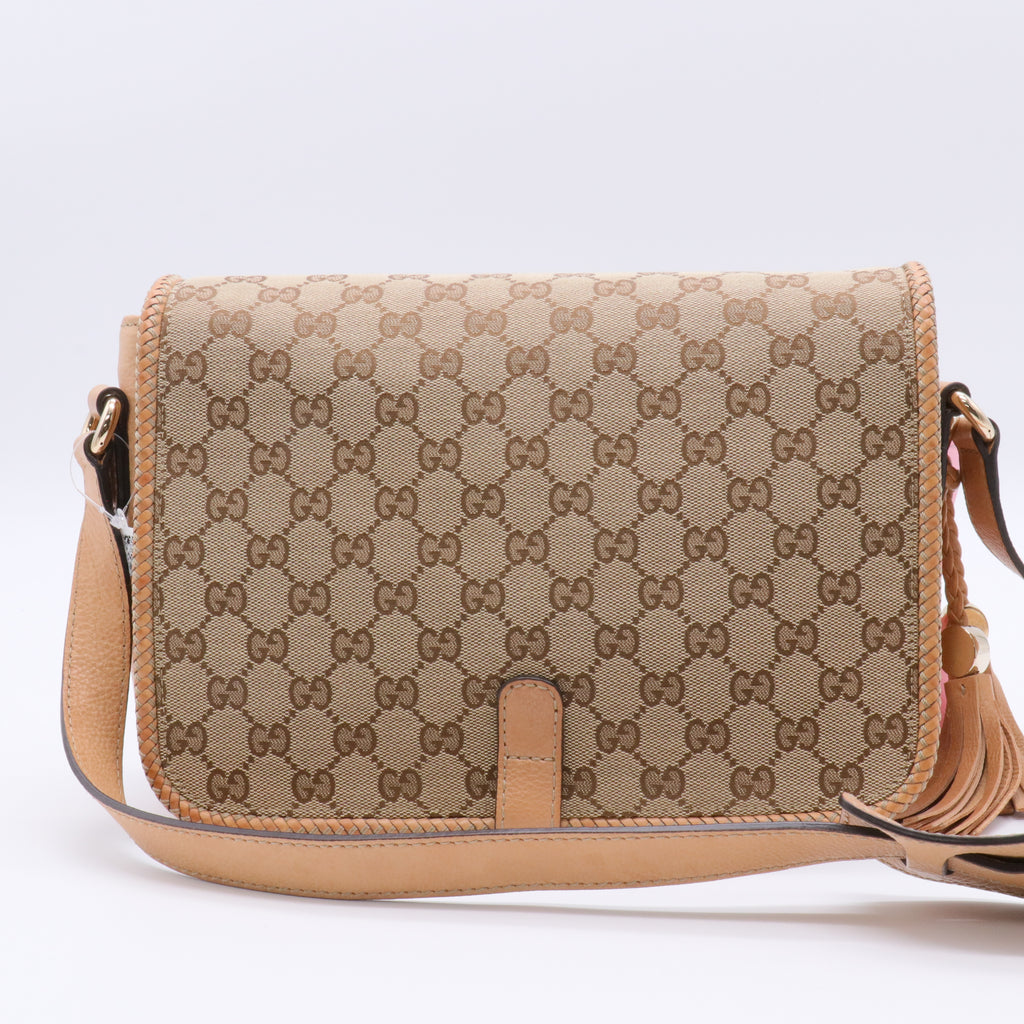 Marrakech Messenger Bag GG Canvas Medium Twins For Gisel