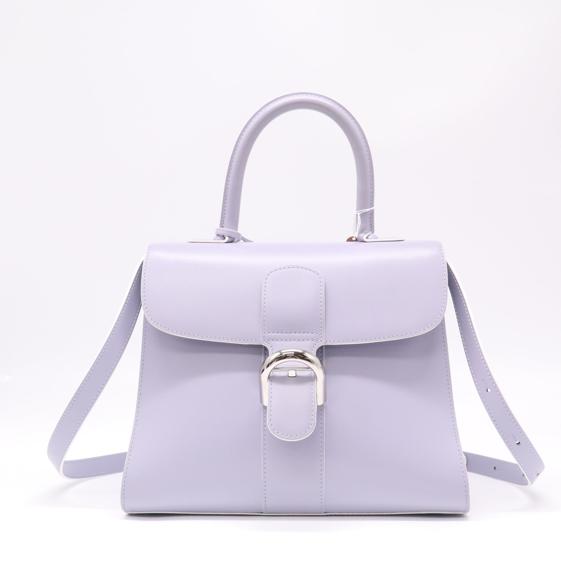 Delvaux Brillant Top Handle Bag Leather MM Twins B22458