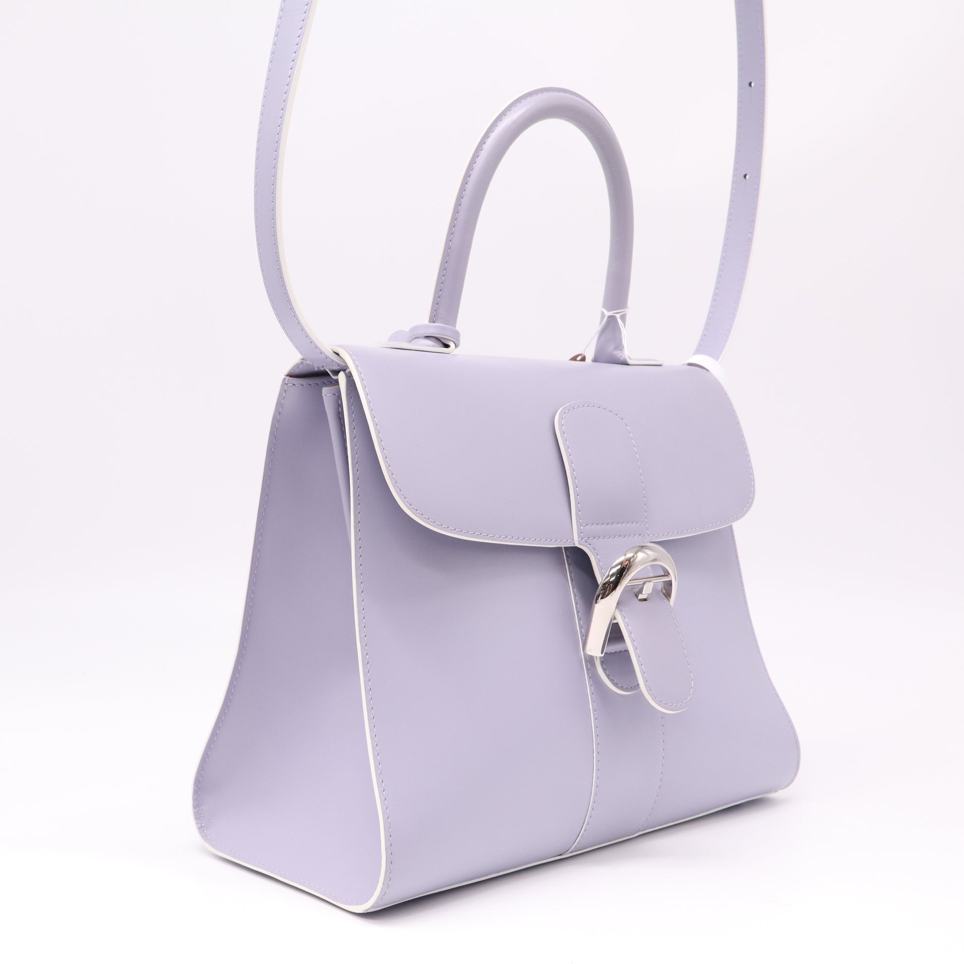 Delvaux Brillant Top Handle Bag Leather MM Twins B22458