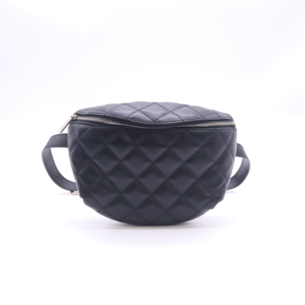 Calfskin Quilted Uniform Waist Belt Bag Black B24262