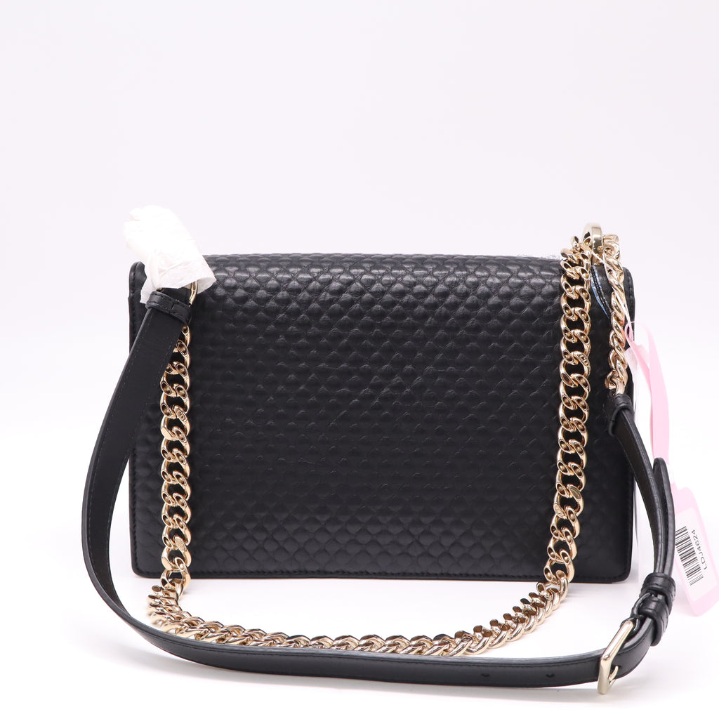 Diorama Flap Bag Patch Embellished Leather Medium twins LDJ4624