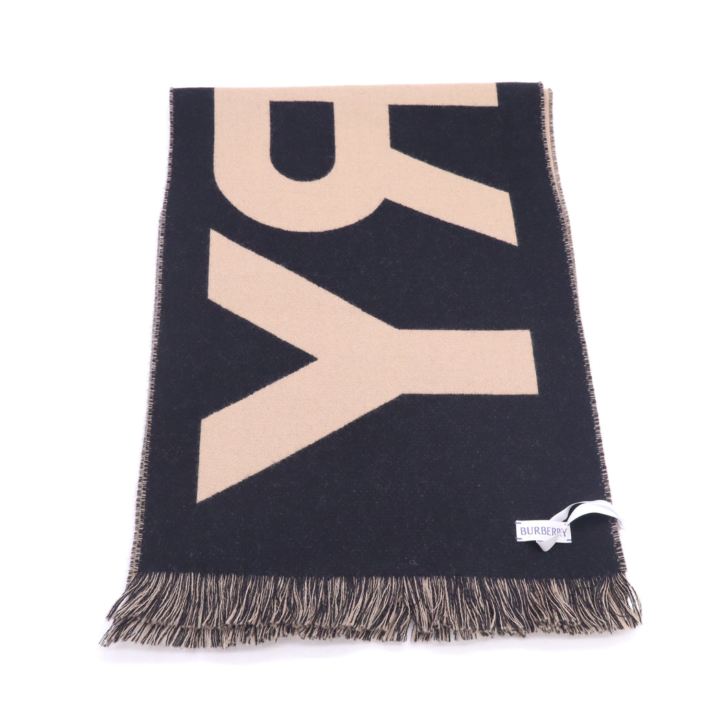 Burberry Logo Wool Jacquard Scarf W23227