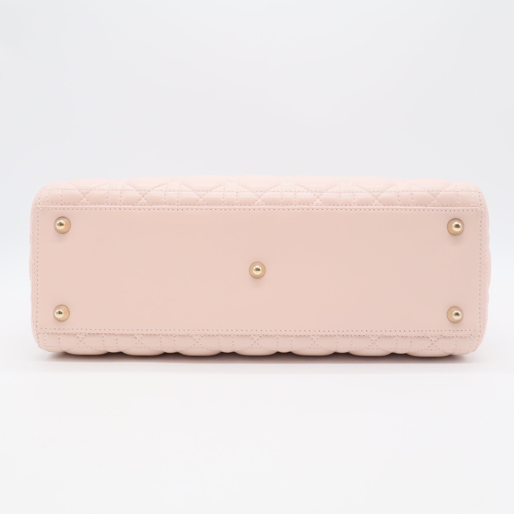 Lambskin Cannage Large Lady Dior Light Pink