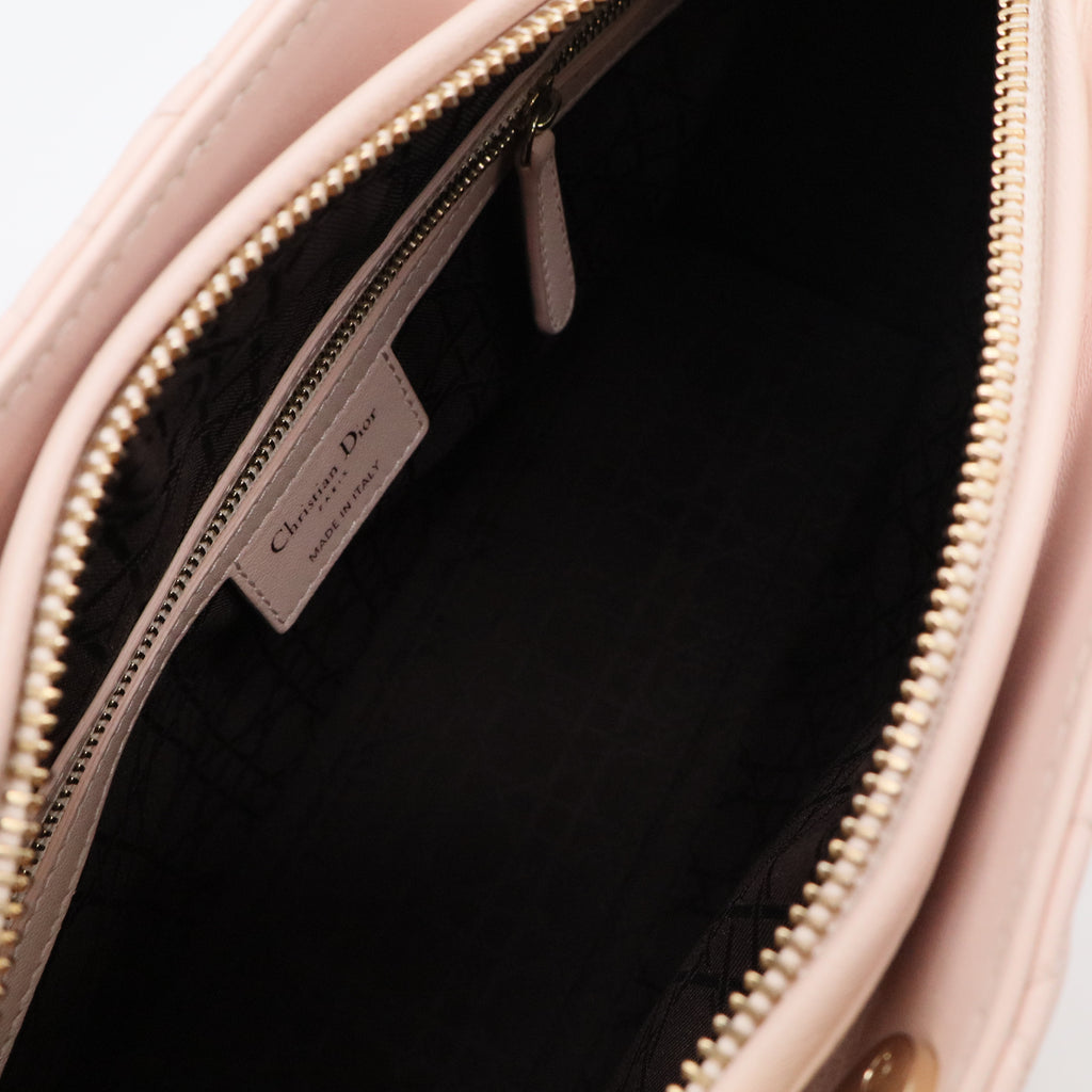 Lambskin Cannage Large Lady Dior Light Pink