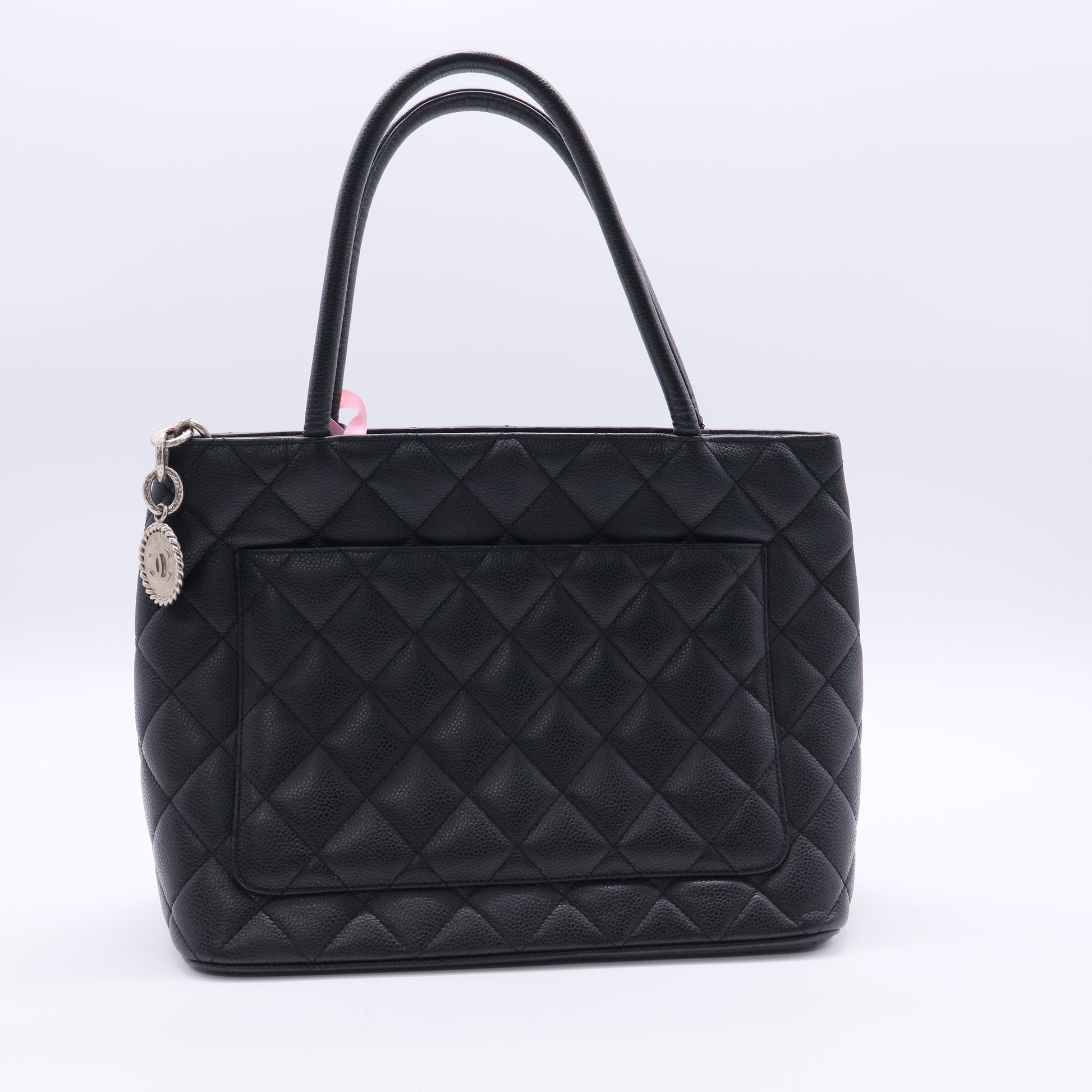 Medallion Tote Quilted Caviar Twins