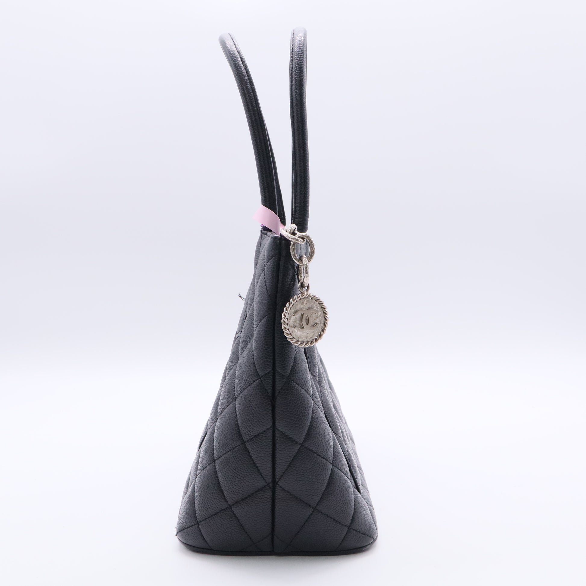 Medallion Tote Quilted Caviar Twins