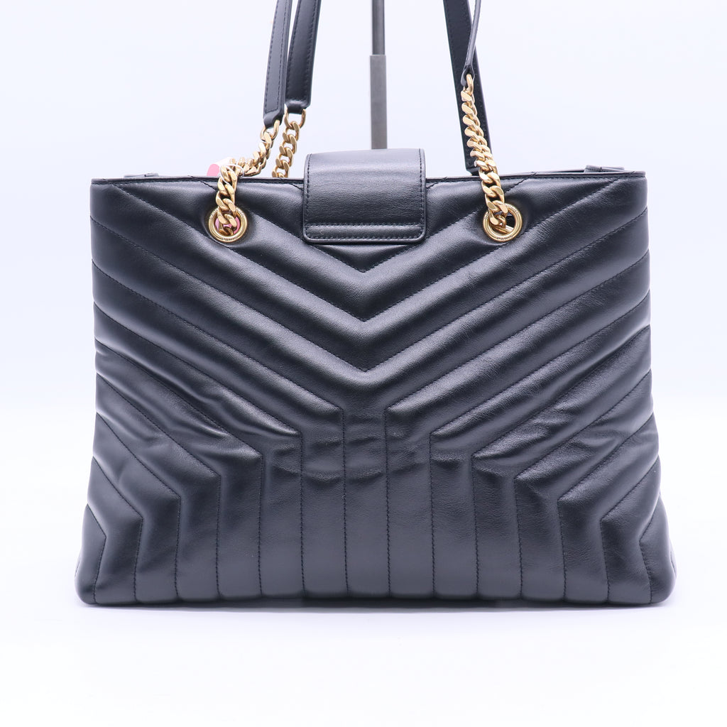 LouLou Tote Matelasse Chevron Leather Large Twins LDJ3725