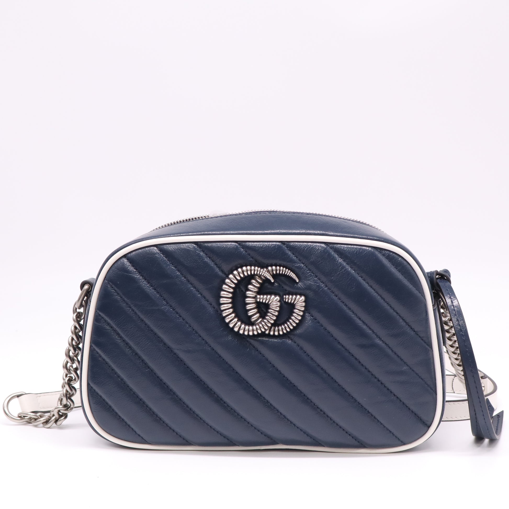 GG Marmont Shoulder Bag Diagonal Quilted Leather Small twins LDJ4630