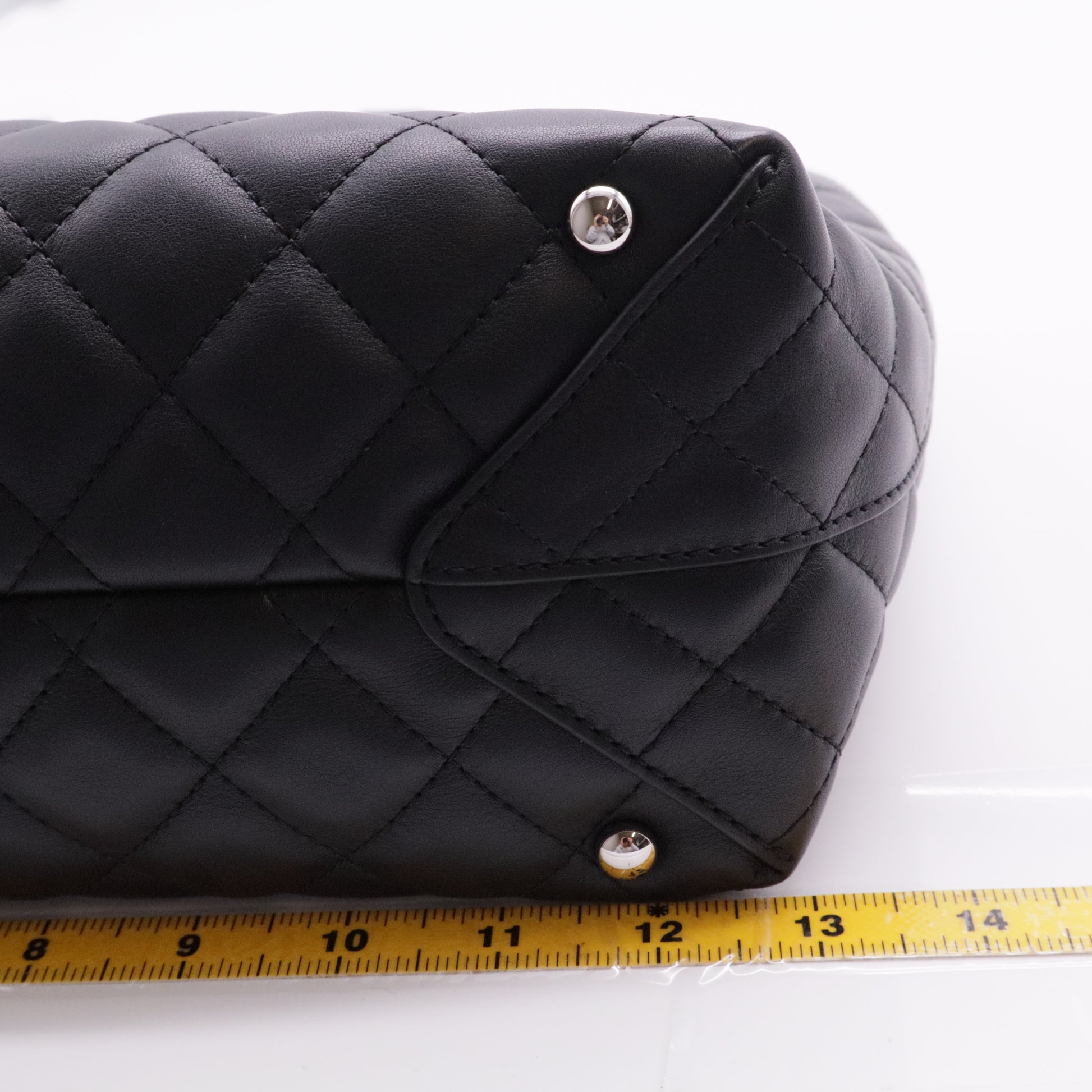 Shopping Tote Quilted Calfskin Medium